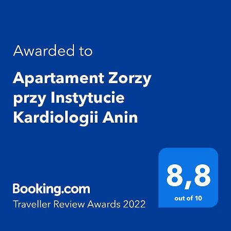Ferienwohnung Apartament Zorzy Przy Instytucie Kardiologii Anin Warschau Exterior foto