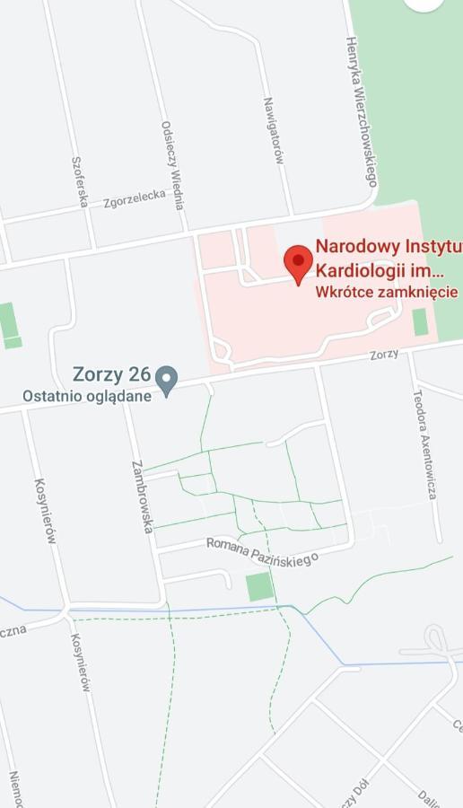 Ferienwohnung Apartament Zorzy Przy Instytucie Kardiologii Anin Warschau Exterior foto